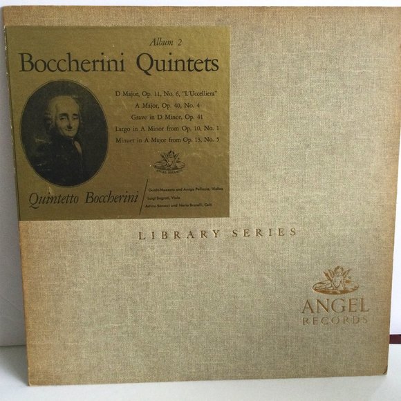 Boccherini Quintets Album 2 1957 Violins Viola Cello Classical Angel Records LP - Picture 1 of 9